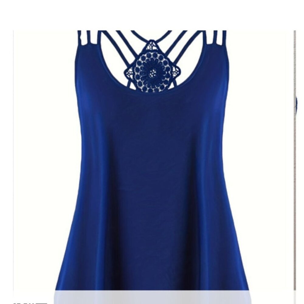 Plus Size Cami Style Summer Top Sizes XXL to 8XL - Picture 2 of 9